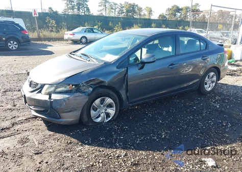 2013 Honda Civic Lx z USA, uszkodzony, nr VIN 2HGFB2F53DH593164
